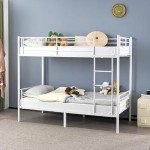 Bonnlo Metal Twin Over Twin Bunk Bed Frame
