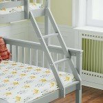 Grey Solid Pine Triple Bunk Bed for Kids