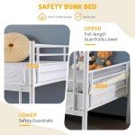 Bonnlo Metal Twin Over Twin Bunk Bed Frame