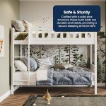 Modern Pine Bunk Bed With Removable Safety Panels