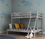 Wooden Bunk Bed Frame for Kids and Teens