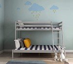 Wooden Bunk Bed Frame for Kids and Teens