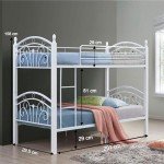 Space-Saving Metal Bunk Bed for Kids (White)