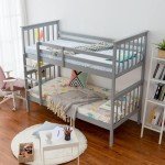 Panana Grey Wooden Bunk Bed for Kids