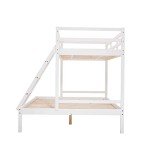 Kids' Triple Sleeper Wooden Bunk Bed in White
