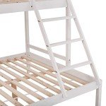 Kids' Triple Sleeper Wooden Bunk Bed in White