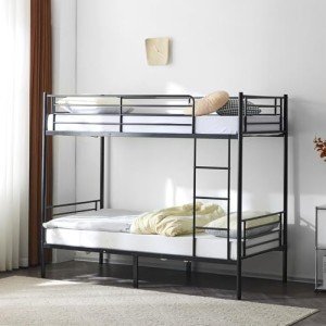 Bonnlo Space-Saving Twin Over Twin Bunk Bed