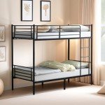 Bonnlo Space Saving Twin Over Twin Bunk Bed