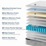 Comfortable 10-Inch Orthopaedic Gel Memory Foam Mattress