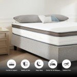 Z Hom 4Ft Gel Memory Foam Mattress Medium Firm