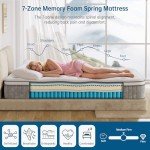 Comfortable 10-Inch Orthopaedic Gel Memory Foam Mattress