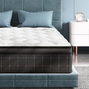ELEMUSE 10.6" Memory Foam Hybrid Mattress 4FT6