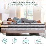 King Hybrid Memory Foam And Spring Mattress