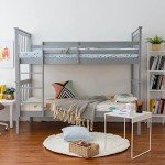 Panana Grey Pine Bunk Bed with Ladder