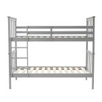 Panana Grey Pine Bunk Bed with Ladder