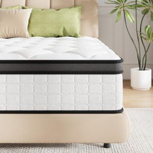King Memory Foam Mattress with Pocket Springs 10.6
