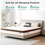 Comfortable Double Gel Memory Foam Mattress 4Ft6
