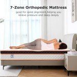 Comfortable Double Gel Memory Foam Mattress 4Ft6