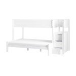 Triple Bunk Bed with Stairs and Storage