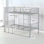 Anmer Metal Bunk Bed Strong Easy Assembly