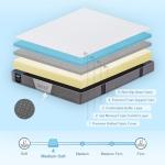 Noffa 4Ft6 Double Memory Foam Mattress Medium Firm