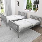 Blisswood Triple Bunk Bed In Grey Solid Pine