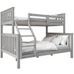 Blisswood Triple Bunk Bed In Grey Solid Pine