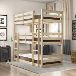 Triad Triple Sleeper Bunk Bed With Side Ladder
