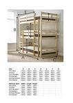 Triad Triple Sleeper Bunk Bed With Side Ladder