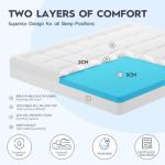 Elemuse Double Memory Foam Mattress Topper
