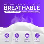 Extra Thick Double Mattress Topper With Hypoallergenic Filling