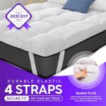 Extra Thick Double Mattress Topper With Hypoallergenic Filling