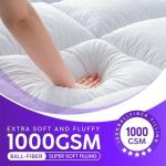 Extra Thick Double Mattress Topper With Hypoallergenic Filling