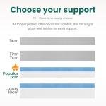 Thick Double Bed Memory Foam Mattress Topper