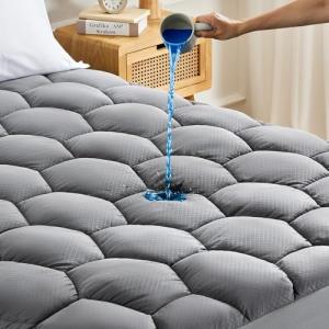 Ultra Fluffy Waterproof Mattress Topper For Single Bed