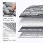 Ultra Fluffy Waterproof Mattress Topper For Single Bed