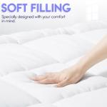 Ultra Comfort 10Cm Single Mattress Topper With Straps