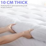 Ultra Comfort 10Cm Single Mattress Topper With Straps