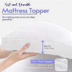 Ultra Comfort 10Cm Single Mattress Topper With Straps