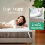 Fluffy 4 Inch Microfiber Mattress Topper For Singles
