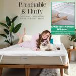 Fluffy 4 Inch Microfiber Mattress Topper For Singles