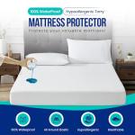 Waterproof Single Mattress Protector Soft Hypoallergenic