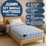Jumpi 3ft Economy Sprung Mattress - 6 Inch Deep