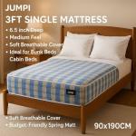 Jumpi 3ft Economy Sprung Mattress - 6 Inch Deep