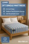 Jumpi 3ft Economy Sprung Mattress - 6 Inch Deep