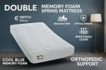 4Ft6 Double Memory Foam Mattress Medium Firm