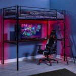 Gaming Bunk Bed with Desk for Kids