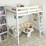 Solid Pine Loft Bed with Desk – Bunk Bed