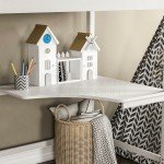 White High Sleeper Bunk Bed with Desk