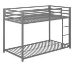 DHP Miles Metal Bunk Bed Silver